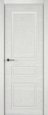 Межкомнатная дверь Комфорт ЛШ73 Шпон+эмаль (открытая пора), Белый, 600/700/800/900*2000 мм. «Дверной лидер» в Ярославле